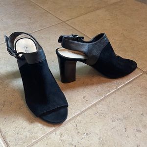 Anthropology open toe heels